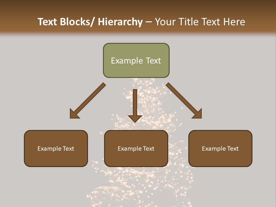 Pine Tree Outside Lit Up With Christmas Lights PowerPoint Template