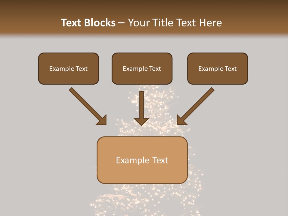 Pine Tree Outside Lit Up With Christmas Lights PowerPoint Template