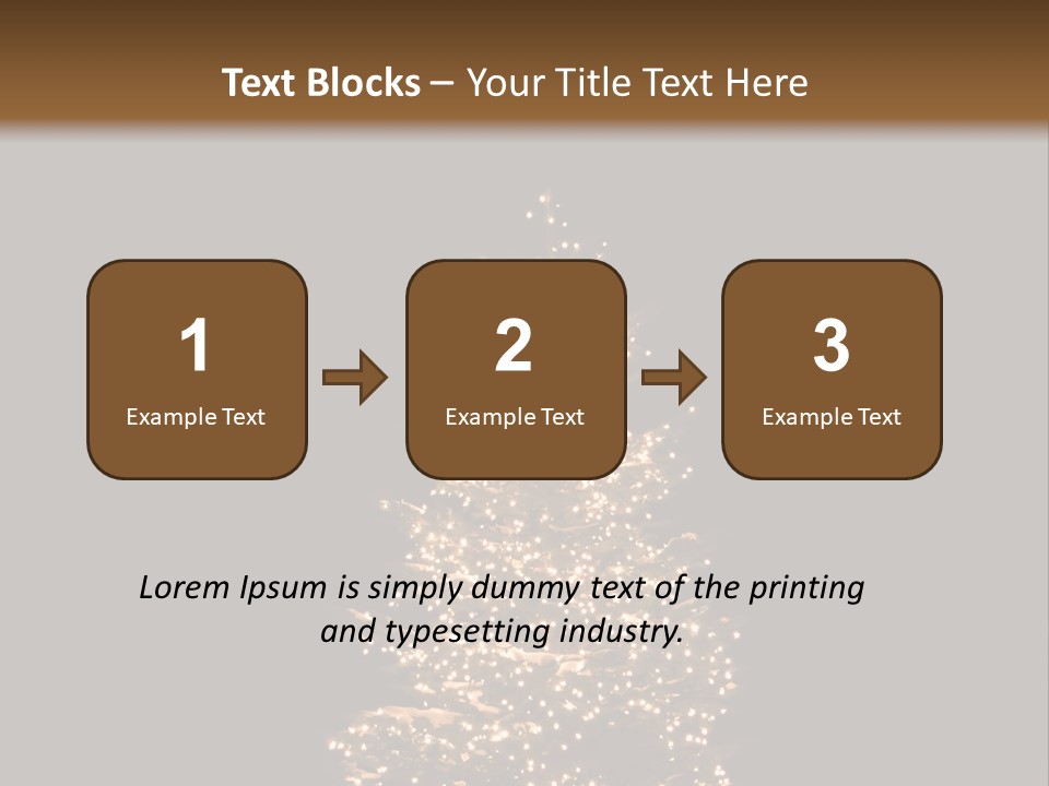 Pine Tree Outside Lit Up With Christmas Lights PowerPoint Template