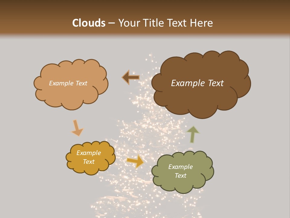 Pine Tree Outside Lit Up With Christmas Lights PowerPoint Template