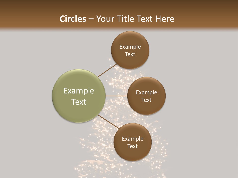 Pine Tree Outside Lit Up With Christmas Lights PowerPoint Template