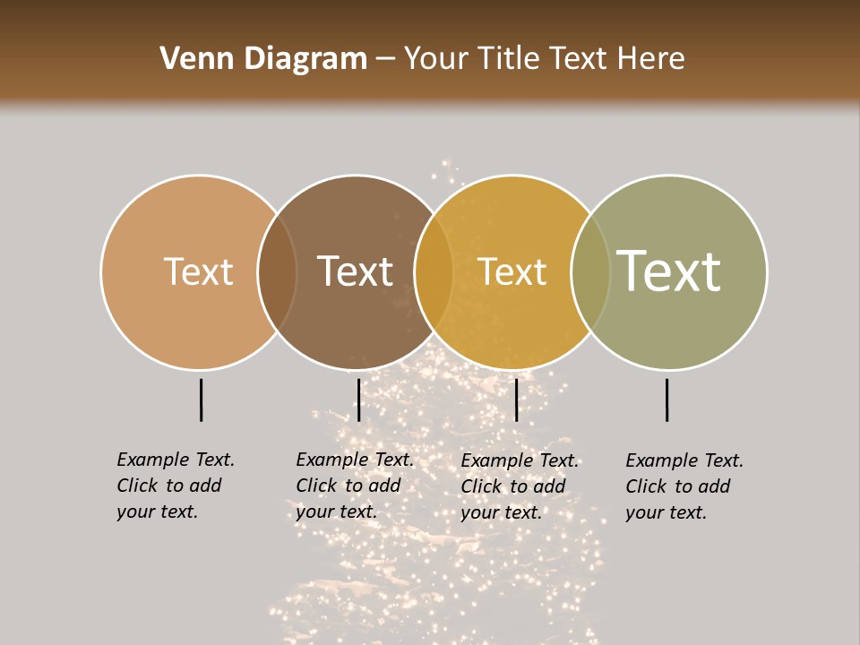 Pine Tree Outside Lit Up With Christmas Lights PowerPoint Template