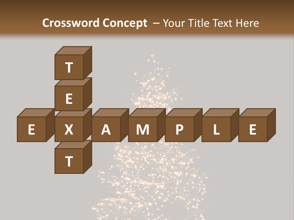 Pine Tree Outside Lit Up With Christmas Lights PowerPoint Template