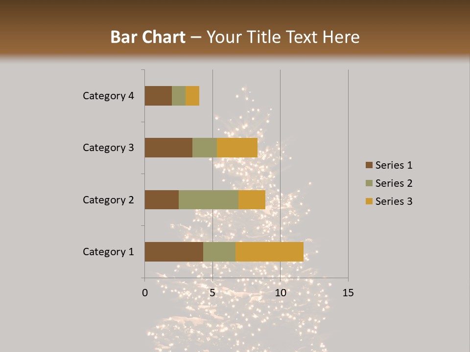 Pine Tree Outside Lit Up With Christmas Lights PowerPoint Template