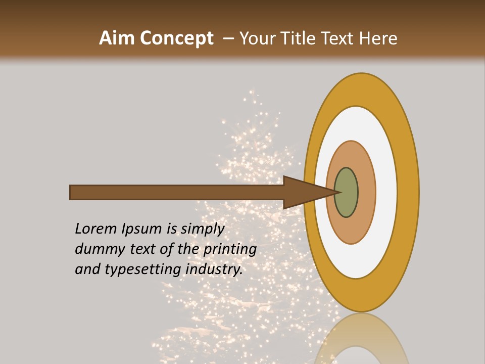 Pine Tree Outside Lit Up With Christmas Lights PowerPoint Template