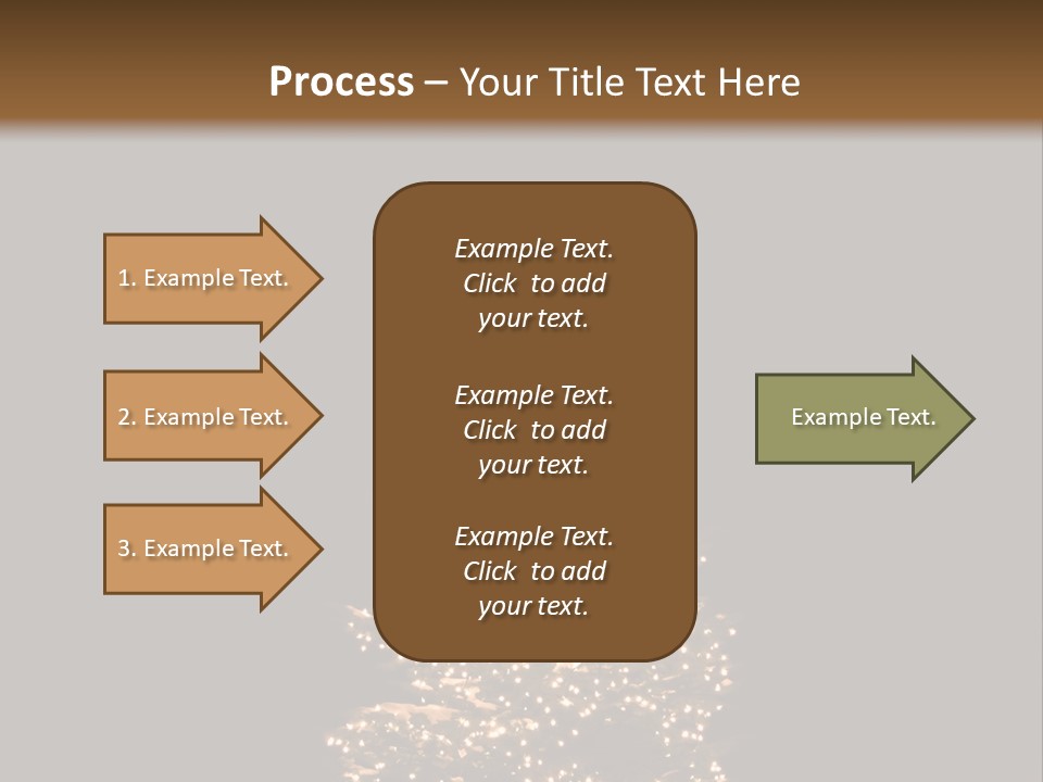 Pine Tree Outside Lit Up With Christmas Lights PowerPoint Template