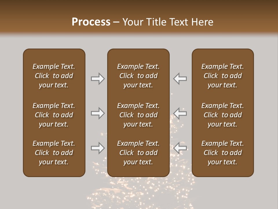 Pine Tree Outside Lit Up With Christmas Lights PowerPoint Template