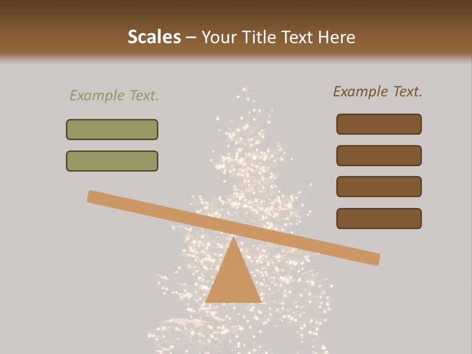 Pine Tree Outside Lit Up With Christmas Lights PowerPoint Template