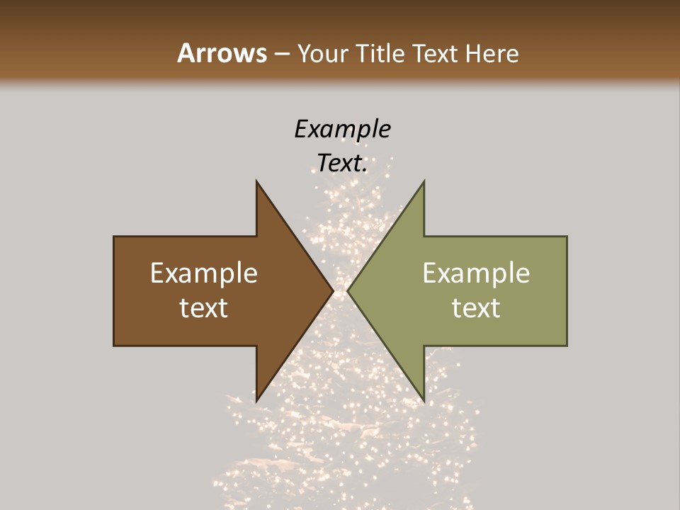 Pine Tree Outside Lit Up With Christmas Lights PowerPoint Template