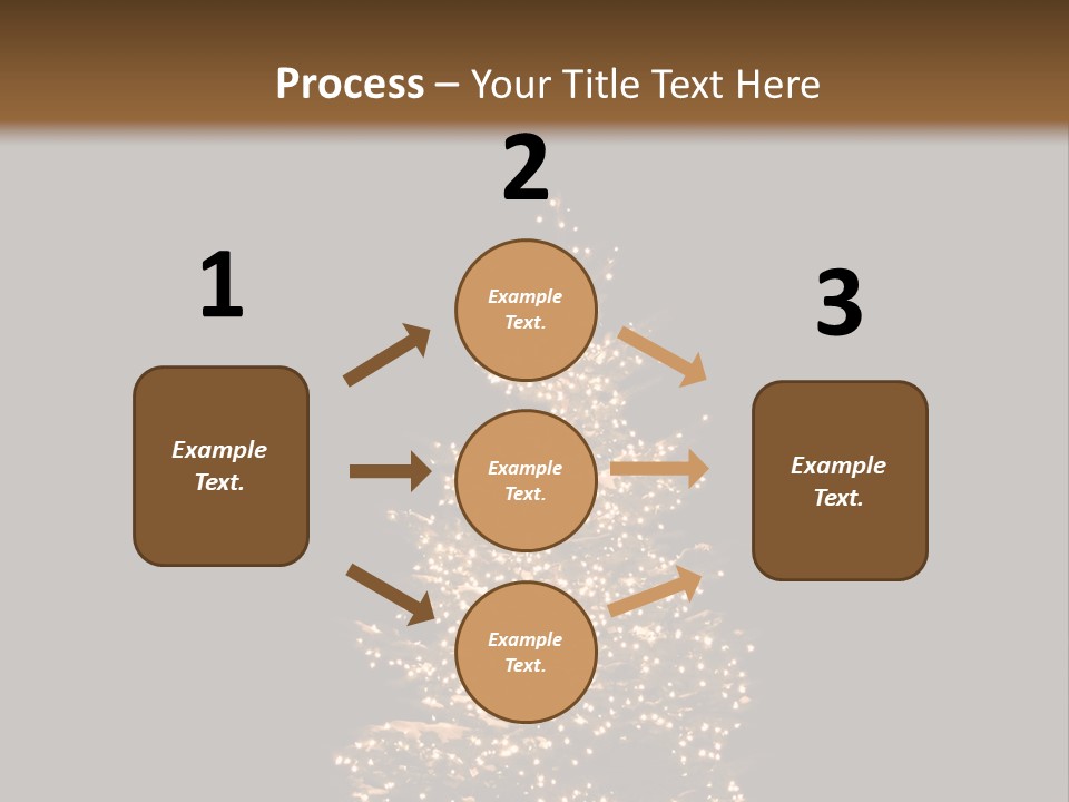 Pine Tree Outside Lit Up With Christmas Lights PowerPoint Template