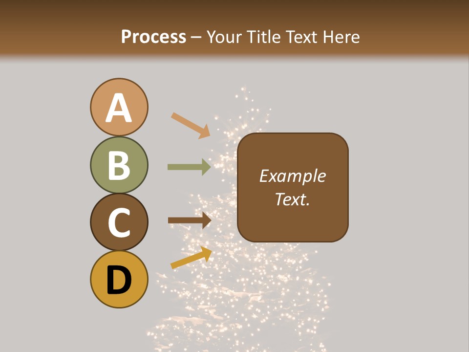 Pine Tree Outside Lit Up With Christmas Lights PowerPoint Template