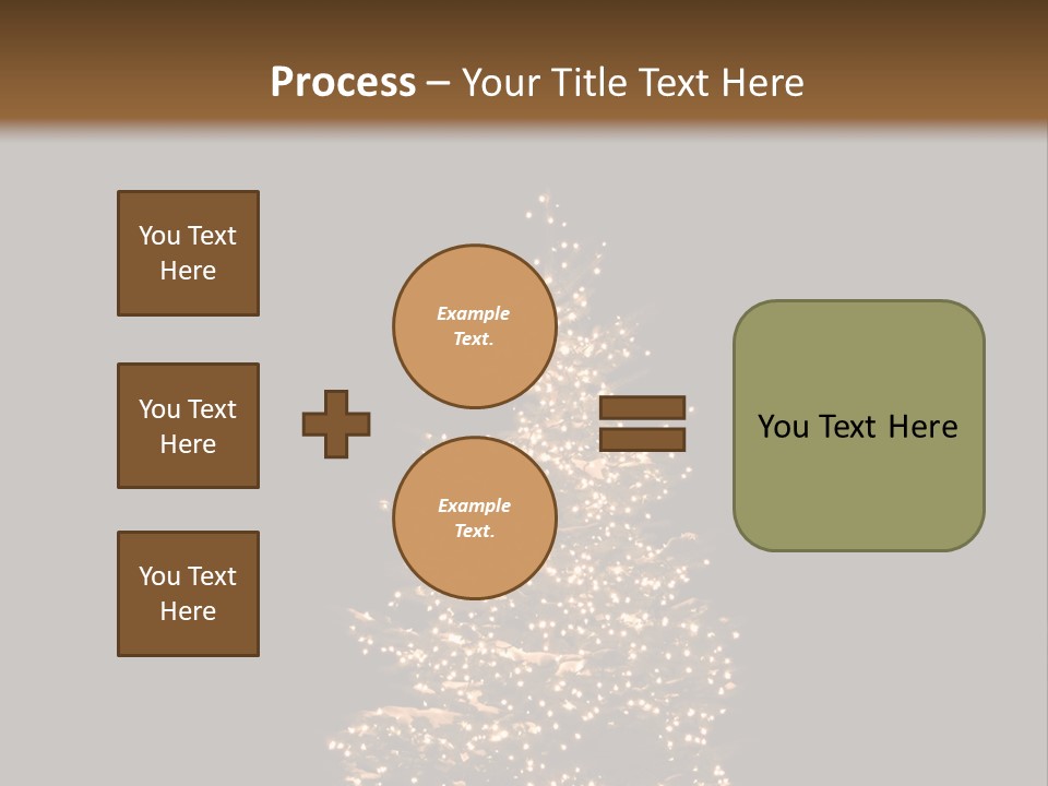 Pine Tree Outside Lit Up With Christmas Lights PowerPoint Template