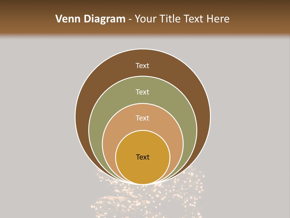 Pine Tree Outside Lit Up With Christmas Lights PowerPoint Template
