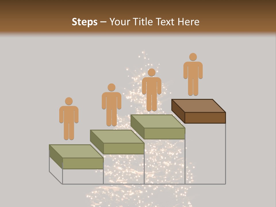 Pine Tree Outside Lit Up With Christmas Lights PowerPoint Template