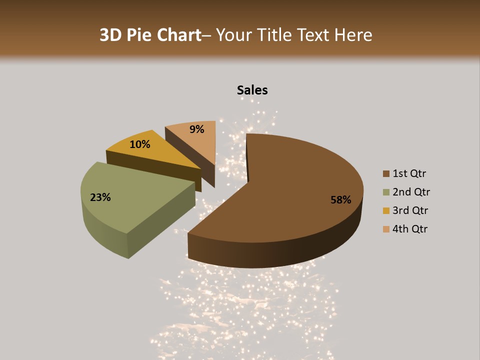 Pine Tree Outside Lit Up With Christmas Lights PowerPoint Template