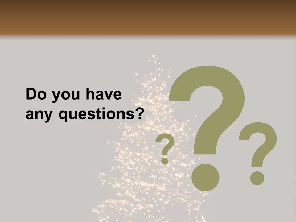 Pine Tree Outside Lit Up With Christmas Lights PowerPoint Template