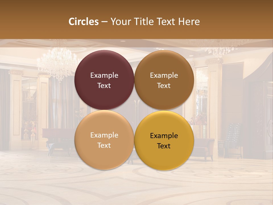 Modern Interior Of A Hall With A Soft Zone PowerPoint Template