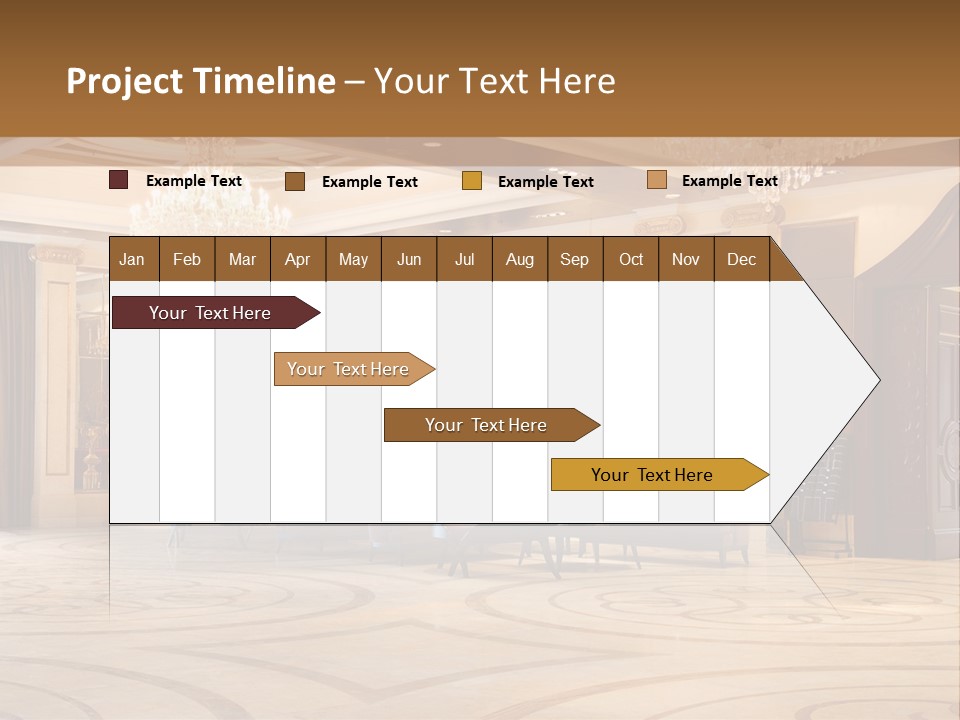 Modern Interior Of A Hall With A Soft Zone PowerPoint Template