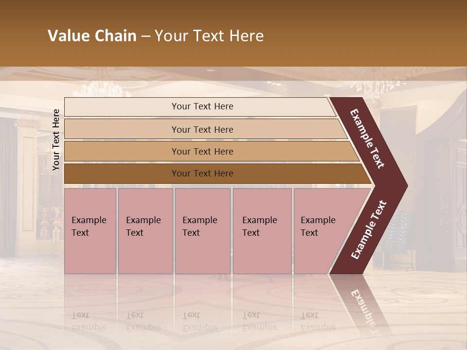 Modern Interior Of A Hall With A Soft Zone PowerPoint Template