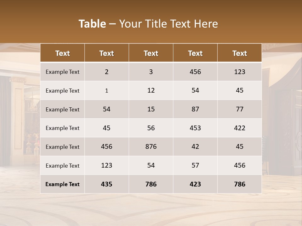 Modern Interior Of A Hall With A Soft Zone PowerPoint Template