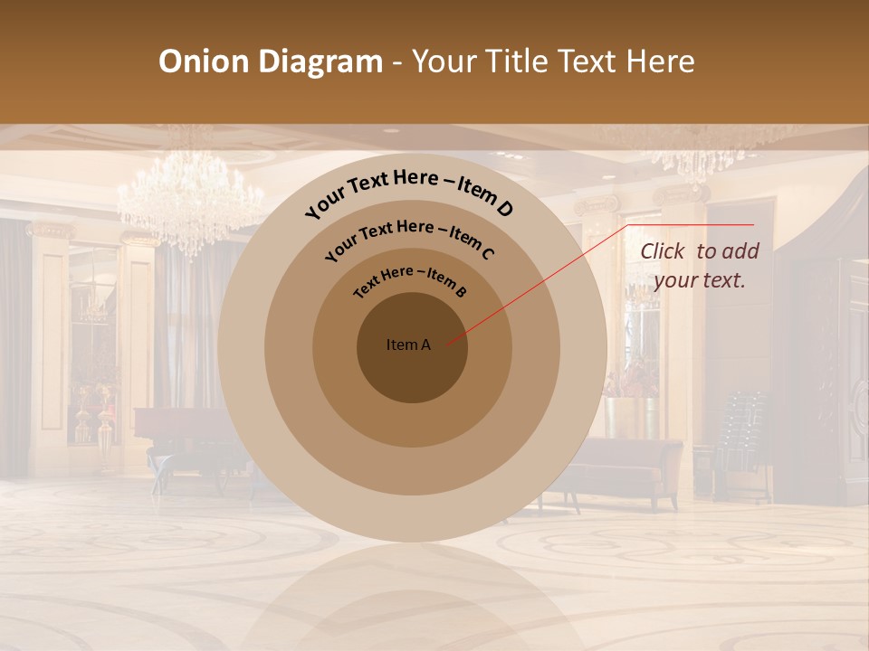 Modern Interior Of A Hall With A Soft Zone PowerPoint Template