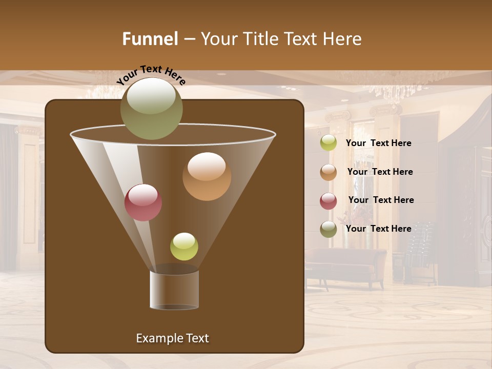 Modern Interior Of A Hall With A Soft Zone PowerPoint Template