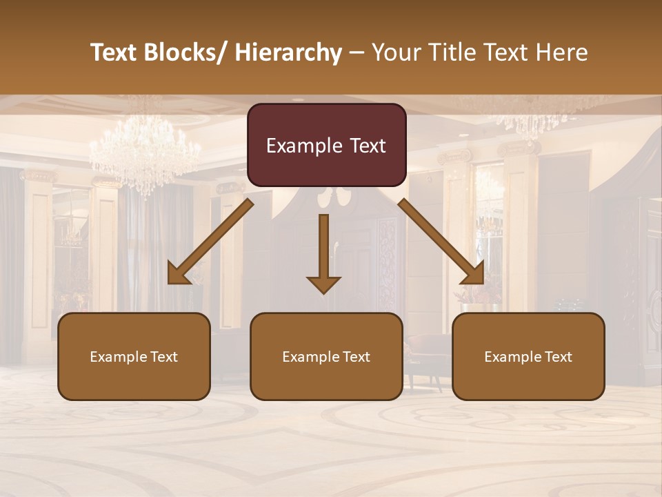 Modern Interior Of A Hall With A Soft Zone PowerPoint Template