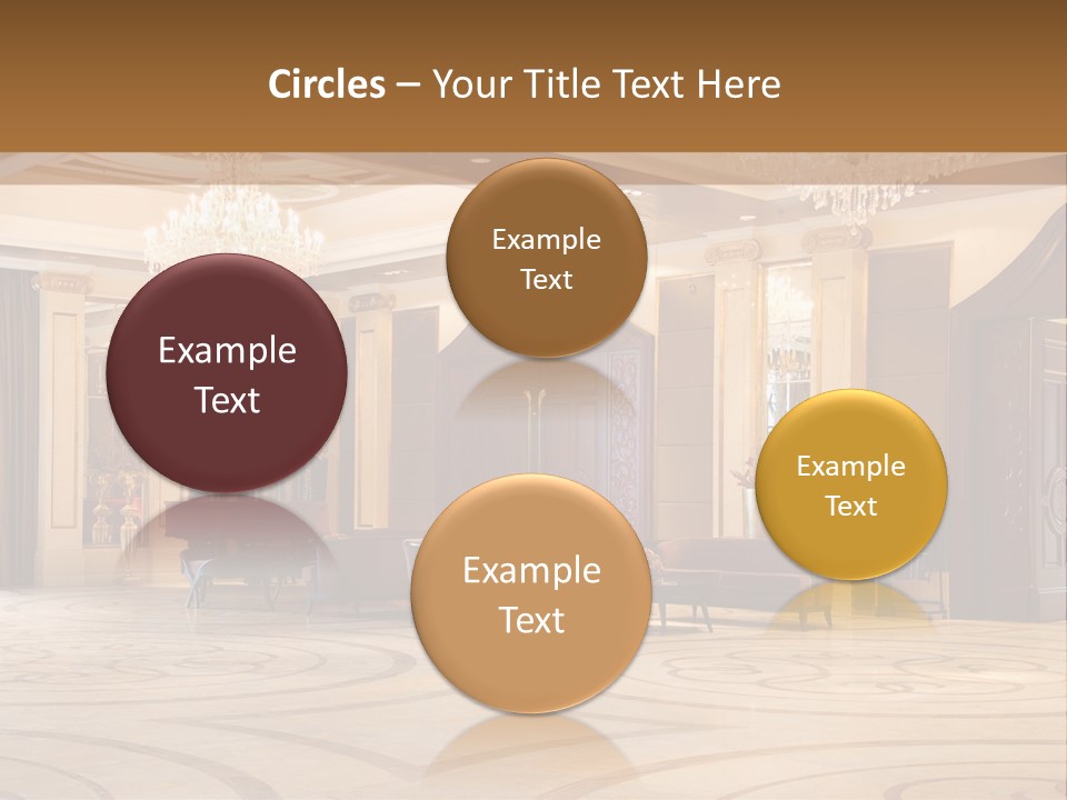 Modern Interior Of A Hall With A Soft Zone PowerPoint Template