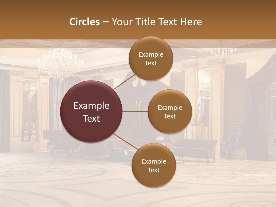 Modern Interior Of A Hall With A Soft Zone PowerPoint Template