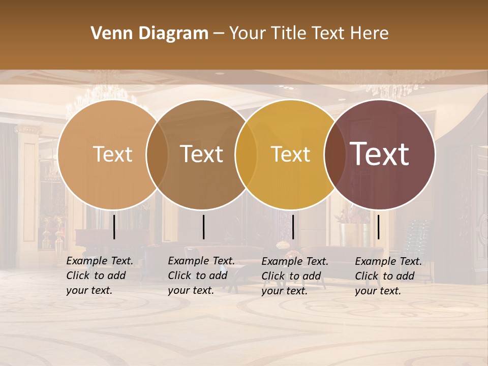 Modern Interior Of A Hall With A Soft Zone PowerPoint Template