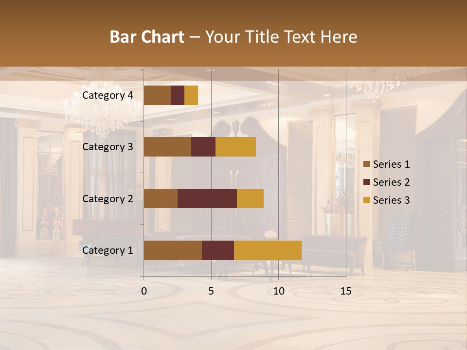 Modern Interior Of A Hall With A Soft Zone PowerPoint Template