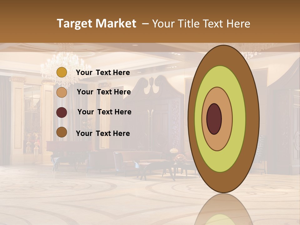 Modern Interior Of A Hall With A Soft Zone PowerPoint Template