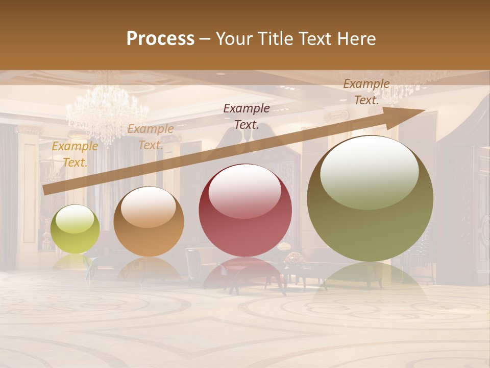 Modern Interior Of A Hall With A Soft Zone PowerPoint Template