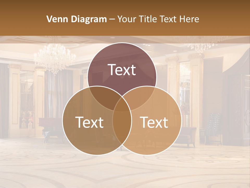 Modern Interior Of A Hall With A Soft Zone PowerPoint Template