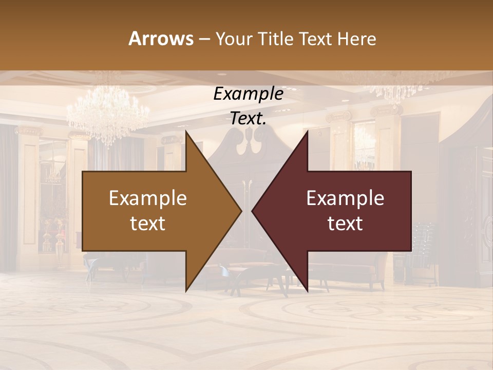 Modern Interior Of A Hall With A Soft Zone PowerPoint Template