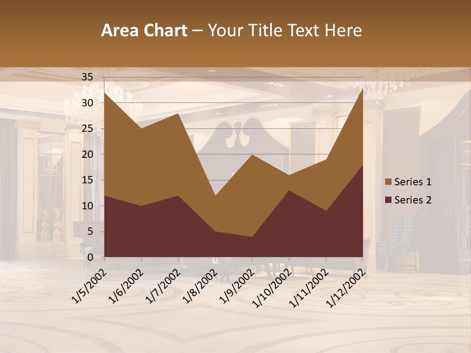 Modern Interior Of A Hall With A Soft Zone PowerPoint Template