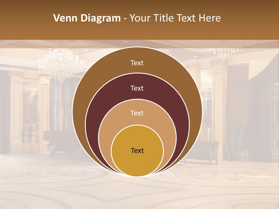 Modern Interior Of A Hall With A Soft Zone PowerPoint Template