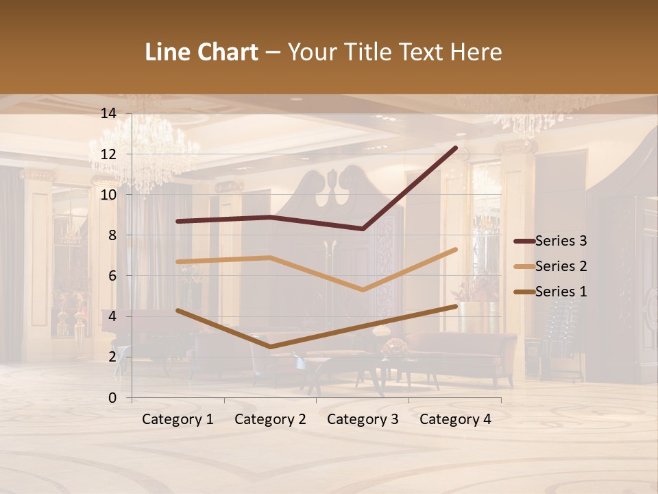 Modern Interior Of A Hall With A Soft Zone PowerPoint Template