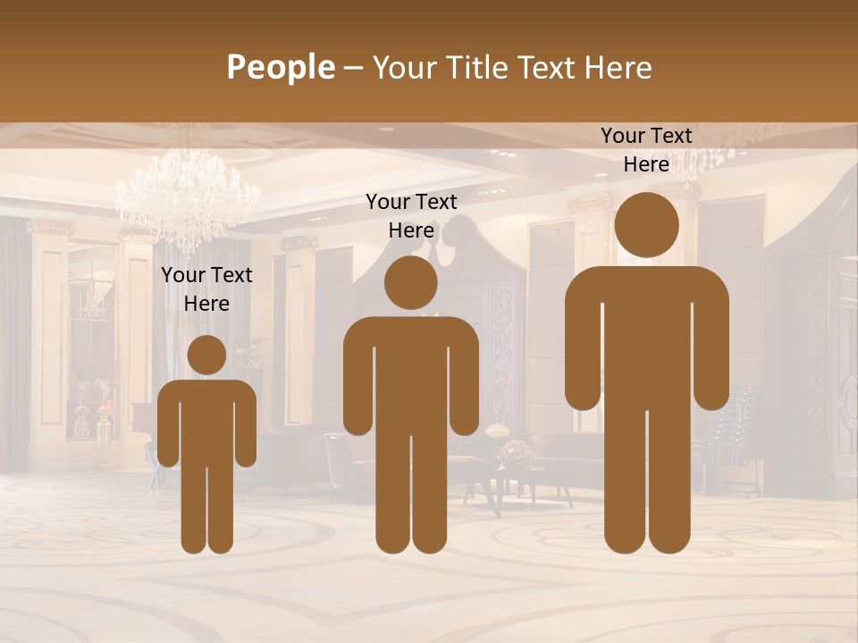 Modern Interior Of A Hall With A Soft Zone PowerPoint Template