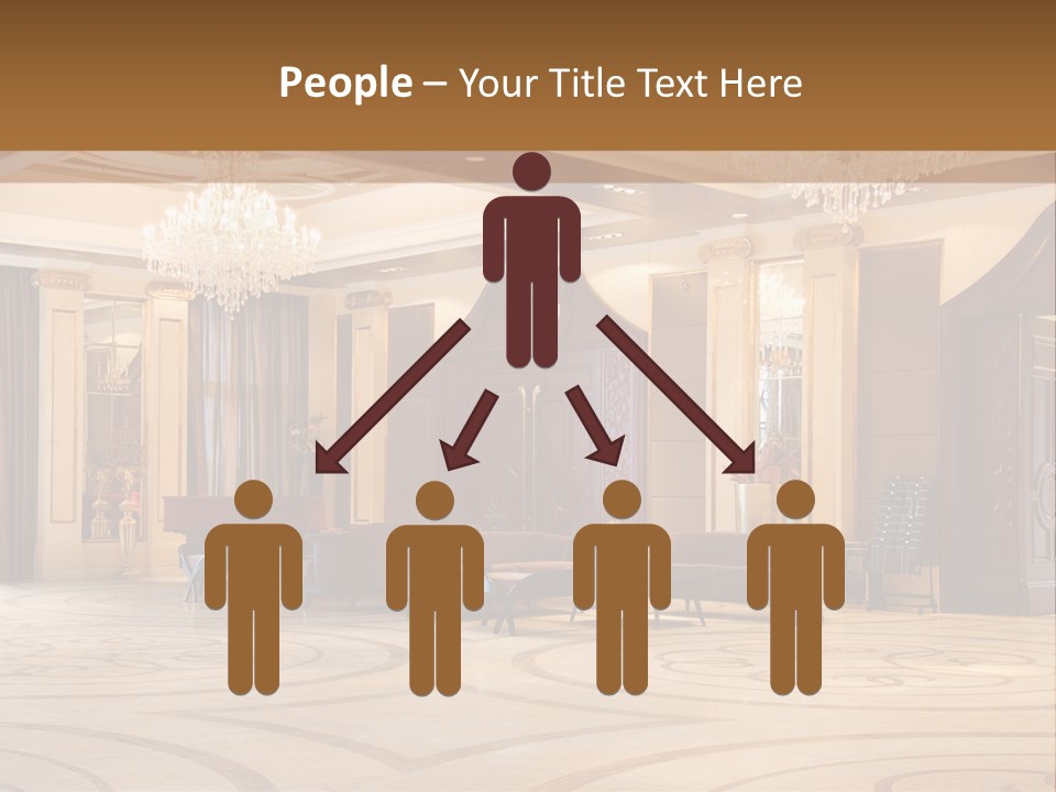 Modern Interior Of A Hall With A Soft Zone PowerPoint Template