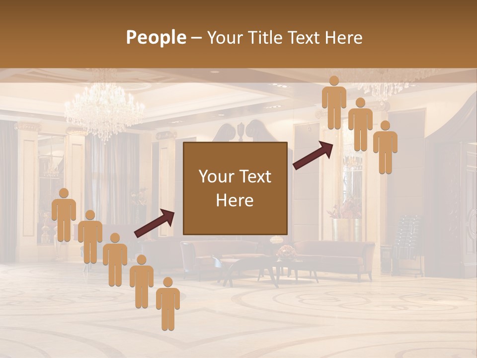 Modern Interior Of A Hall With A Soft Zone PowerPoint Template