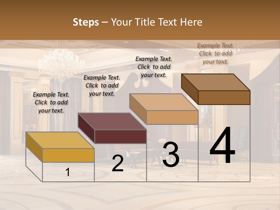 Modern Interior Of A Hall With A Soft Zone PowerPoint Template