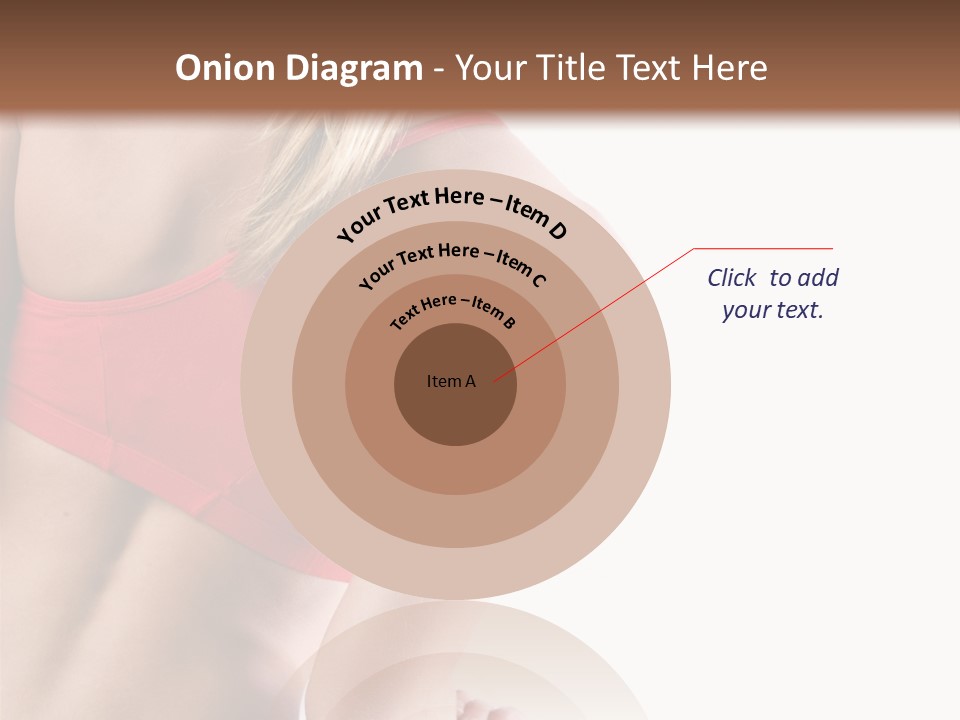 Pretty Girl Lifting Weights, Facing Away From Camera PowerPoint Template