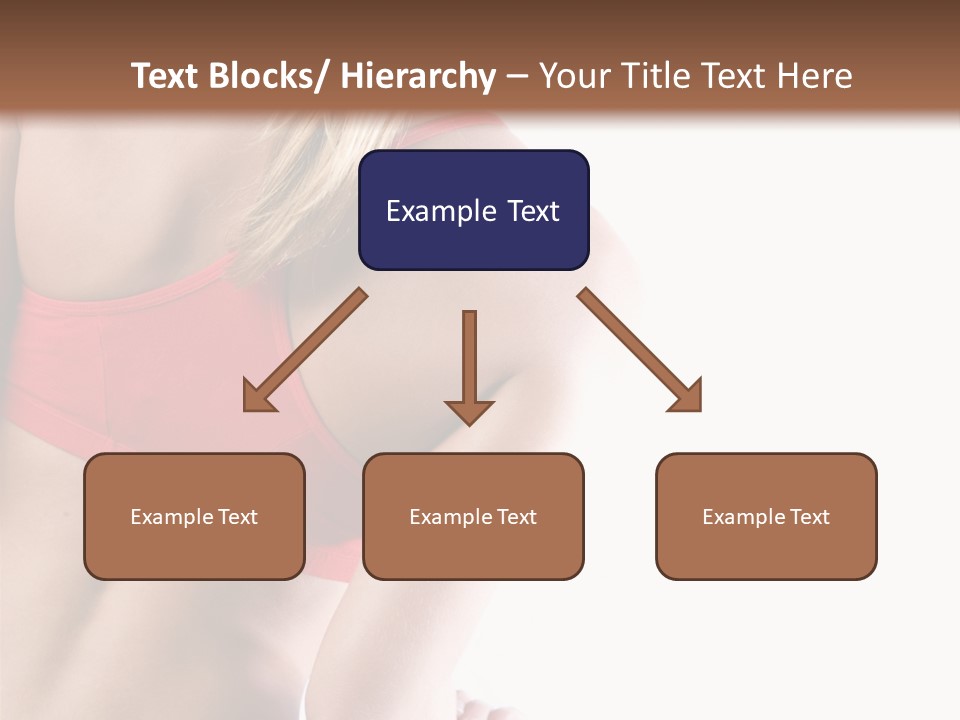 Pretty Girl Lifting Weights, Facing Away From Camera PowerPoint Template