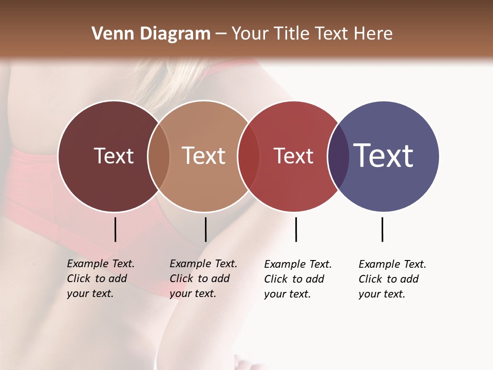 Pretty Girl Lifting Weights, Facing Away From Camera PowerPoint Template