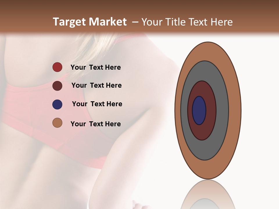 Pretty Girl Lifting Weights, Facing Away From Camera PowerPoint Template