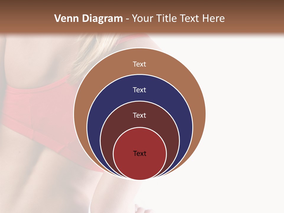 Pretty Girl Lifting Weights, Facing Away From Camera PowerPoint Template