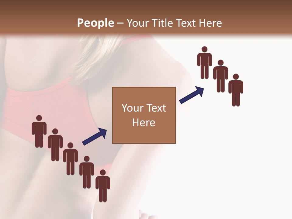 Pretty Girl Lifting Weights, Facing Away From Camera PowerPoint Template