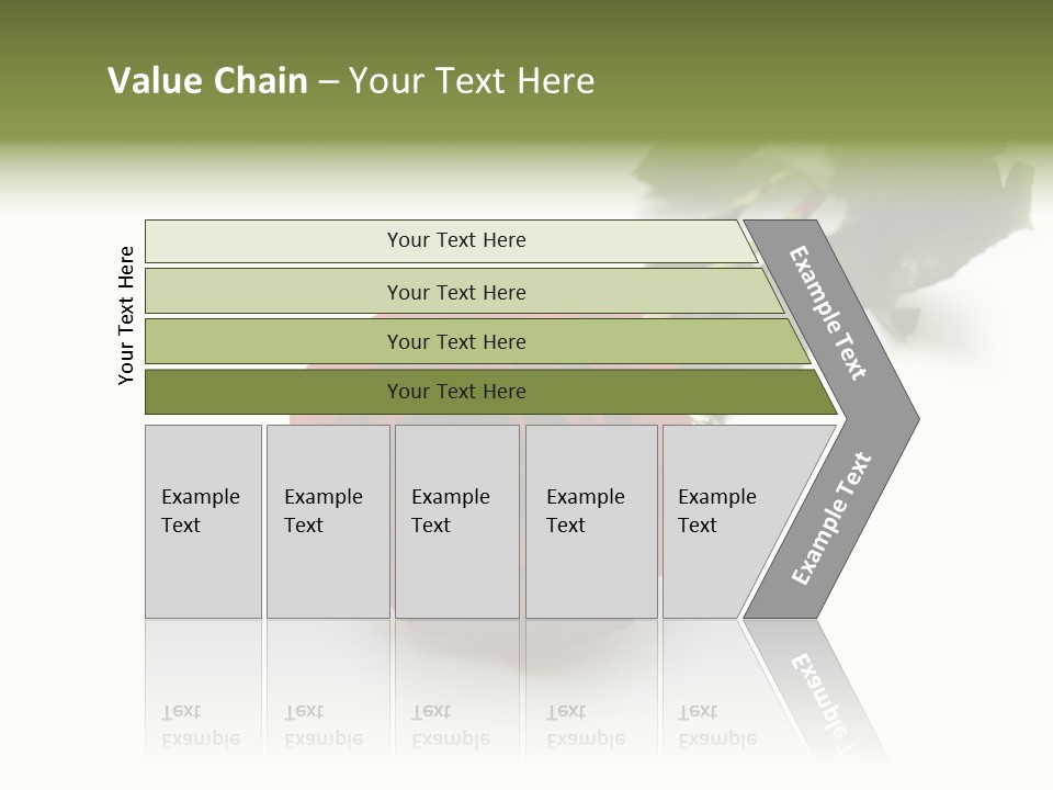 A Single Red Rose On A White Background PowerPoint Template
