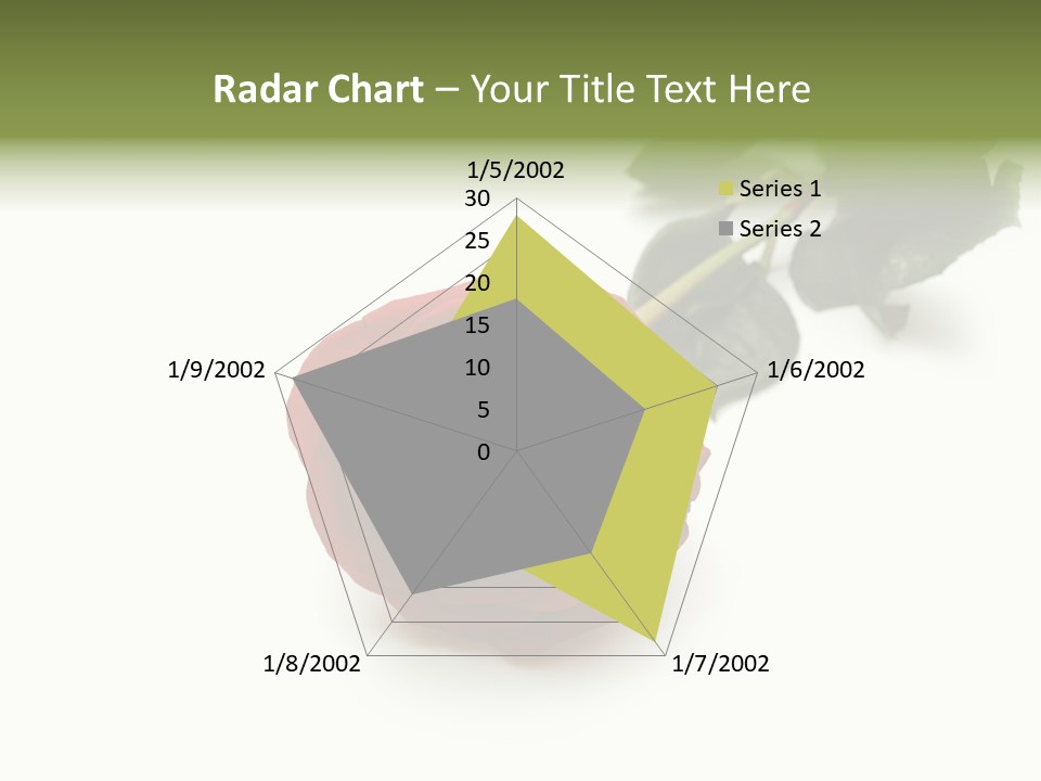 A Single Red Rose On A White Background PowerPoint Template